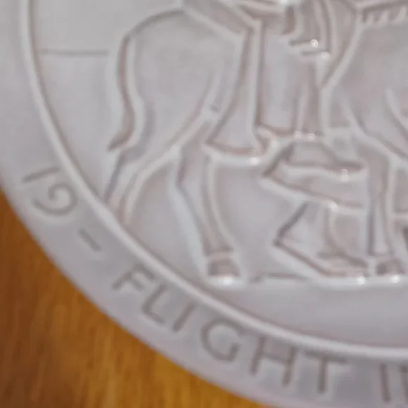 Vintage 1968 Frankoma Collectible Christmas Plate Flight Into Egypt Holy Family - Picture 4 of 9